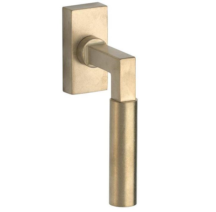 Draaikiepgarnituur Bauhaus messing antiek, Doe-het-zelf en Bouw, Hang- en Sluitwerk, Klink of Kruk, Nieuw, Overige materialen