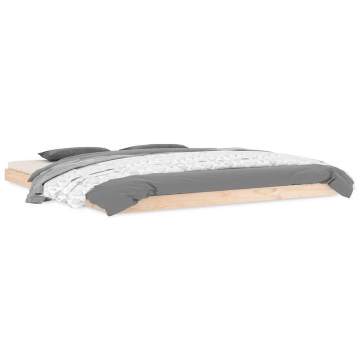 Bedframe 180x200 Massief Grenen - Retour - Topdeal!, Huis en Inrichting, Slaapkamer | Bedden, 180 cm, 200 cm, Bruin, Nieuw, Hout