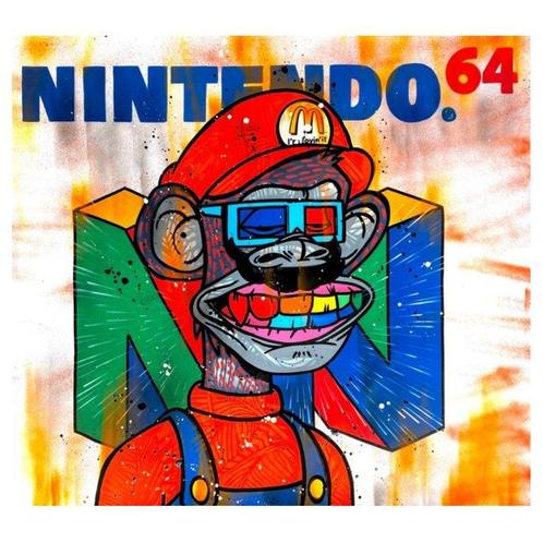 Moabit - Bored Ape Yacht Club X Super Mario, Antiek en Kunst, Kunst | Schilderijen | Modern