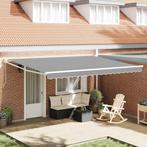 vidaXL Inklapbaar Zonnewering Frame Wit 500 × 300 cm, Tuin en Terras, Verzenden, Nieuw