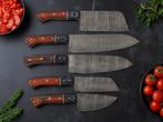 Keukenmes - Kitchen knife set - Set van 5 chefmessen van, Antiek en Kunst