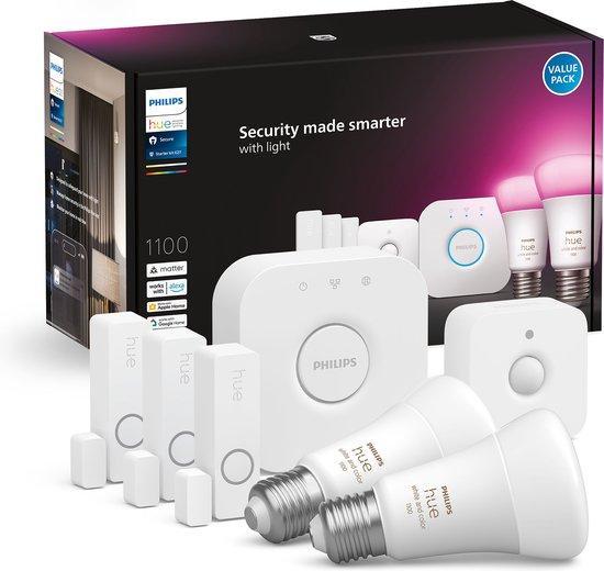 Philips Hue Secure starterkit - wit en gekleurd licht - E27, Verzamelen, Overige Verzamelen, Verzenden