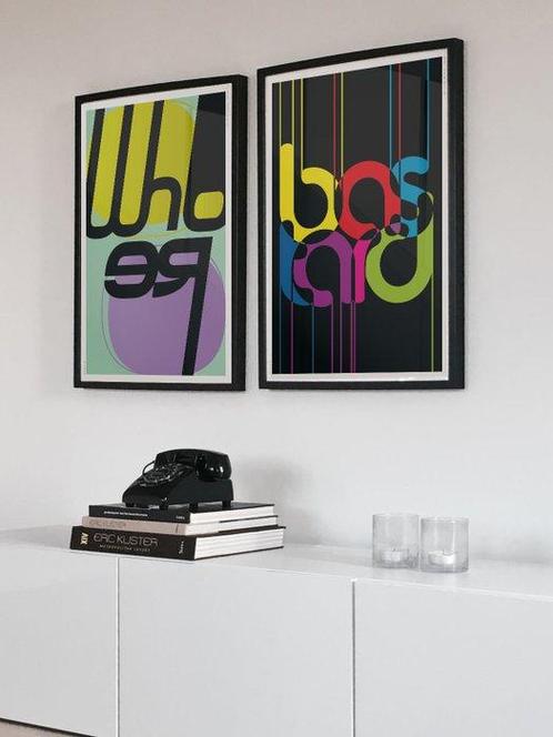 Agencia MHBY - WHORE+ BAS TARD (LOT 2 PRINTS), Antiek en Kunst, Kunst | Tekeningen en Fotografie