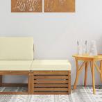 vidaXL Buiten Voetenbank Massief Acacia Hout Naturel, Tuin en Terras, Verzenden, Nieuw