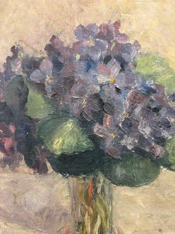 C. Dejente (XX) - Vaso di fiori viola