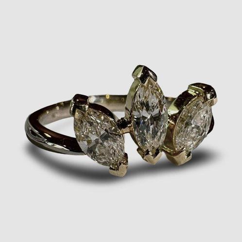 Sans Prix de Réserve - Bague de cocktail - 14 carats Or, Handtassen en Accessoires, Antieke sieraden