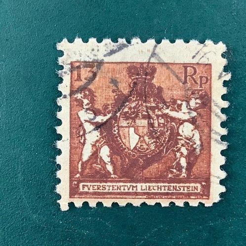 Liechtenstein 1921 - 13 Rp Écusson en perforation rare 9,5, Postzegels en Munten, Postzegels | Europa | Oostenrijk