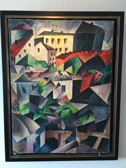 Alexander Bogomazov (1880-1930) - Stadsgezicht, Antiek en Kunst, Kunst | Schilderijen | Modern