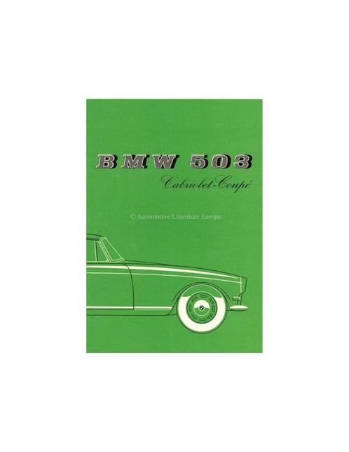 1958 BMW 503 CABRIOLET - COUPE BROCHURE FRANS, Boeken, Auto's | Folders en Tijdschriften