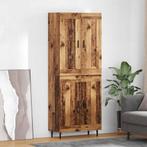 vidaXL Highboard 2 pcs Oud Hout Bewerkt hout, Huis en Inrichting, Kasten | Dressoirs, Verzenden, Nieuw