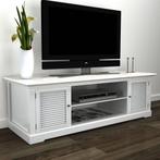 vidaXL Meuble TV Blanc Bois, Maison & Meubles, Verzenden, Neuf