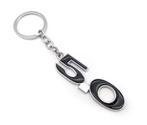 5.0 MUSTANG LOGO KEYCHAIN - CHROME/BLACK, Ophalen of Verzenden, Nieuw