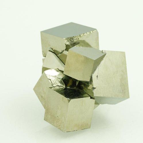 XL! Hoge kwaliteit! Pyriet kristalcluster - Hoogte: 8.5 cm -, Verzamelen, Mineralen en Fossielen