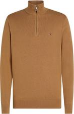 Tommy Hilfiger Half Zip Trui Camel maat Maat 52/54 (L) Heren, Maat 52/54 (L), Bruin, Verzenden, Tommy Hilfiger
