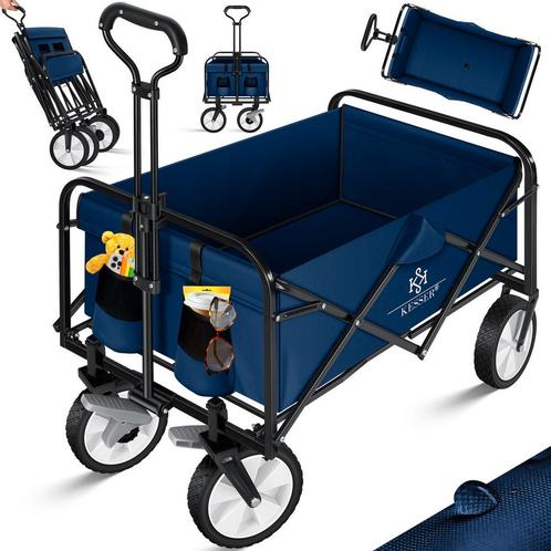 KESSER® Bolderkar - Opvouwbaar - Bolderwagen  - Blauw, Huis en Inrichting, Woonaccessoires | Overige, Verzenden