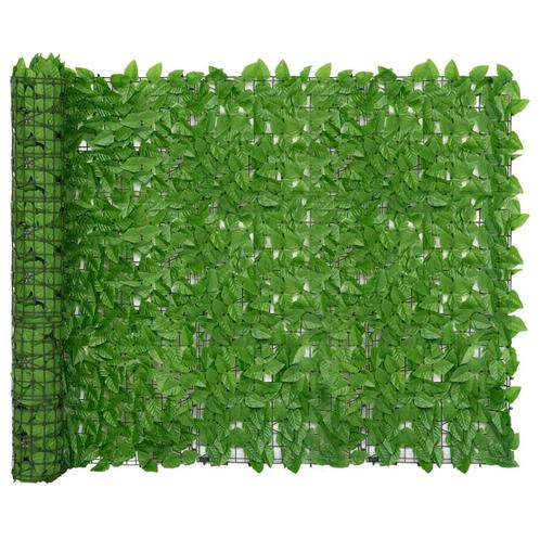 vidaXL Écran de balcon avec feuilles vert 400x150 cm, Jardin & Terrasse, Parasols, Neuf, Envoi