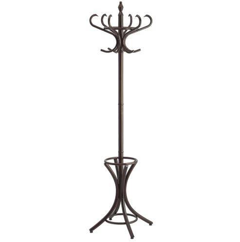 Staande kapstok Bistro 12 haken donkerbruin, Huis en Inrichting, Woonaccessoires | Kapstokken, Nieuw, Overige materialen