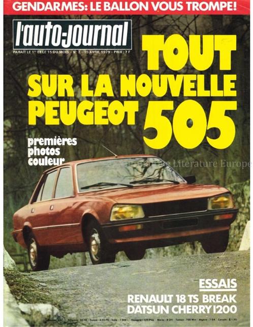1979 LAUTO-JOURNAL MAGAZINE 07 FRANS, Livres, Autos | Brochures & Magazines