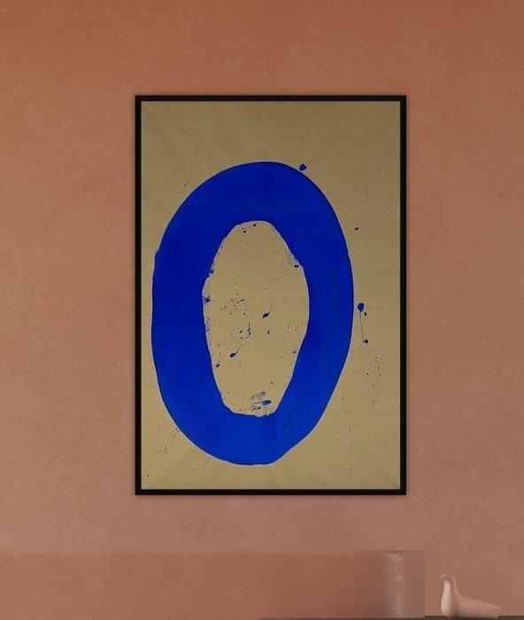 Stefanie Raus - Zen Circle Blau 1092 XXL, Antiek en Kunst, Kunst | Schilderijen | Modern