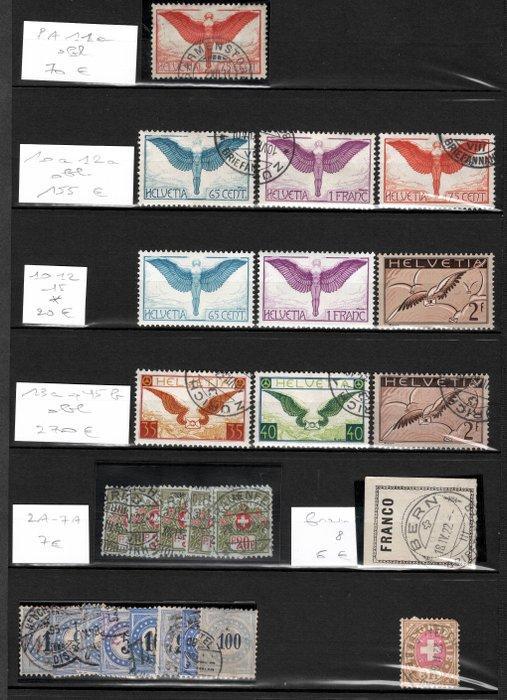 Suisse 1919/1932 - SUISSE Poste aerienne bon lot forte cote, Postzegels en Munten, Postzegels | Europa | België