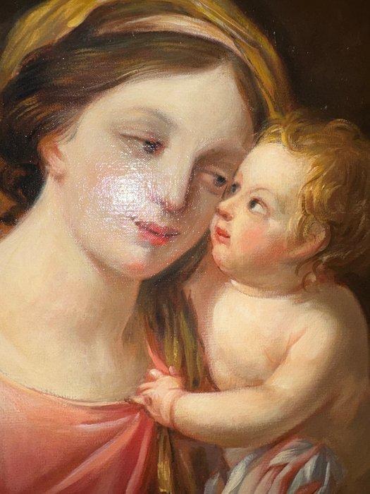 After Simon Vouet (XVIII), Naar - Vierge à lenfant, Antiek en Kunst, Kunst | Schilderijen | Klassiek