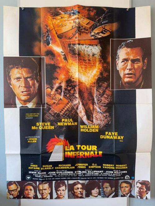 Paul Newman - Steve McQueen - The Towering Inferno - French, Verzamelen, Film en Tv