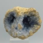 DUBBELE GEODE door CELESTINA AZZURRA Geode - Hoogte: 83 mm -, Collections, Minéraux & Fossiles
