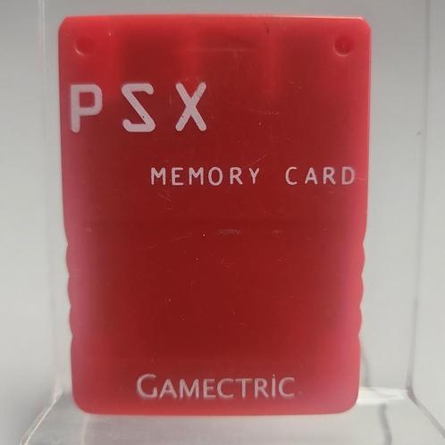 GamecTrix Rode PSX Memorycard Playstation 1, Games en Spelcomputers, Spelcomputers | Sony Consoles | Accessoires, Zo goed als nieuw