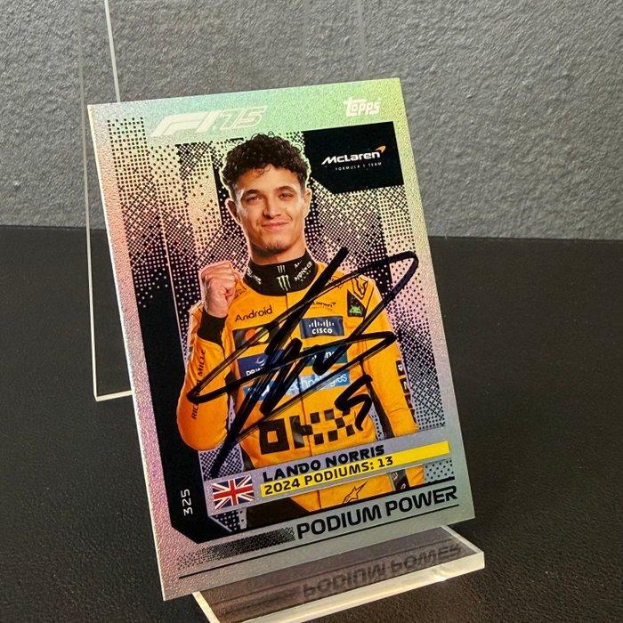 Mclaren - Topps 325 Podium Power Signed - Lando Norris -, Collections, Marques automobiles, Motos & Formules 1