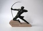 Max le Verrier - sculptuur, Boogschutter in actie - 25 cm -, Antiek en Kunst