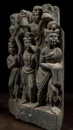 Gandhara Steen Reliëf - 52 cm, Antiek en Kunst