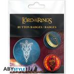 Lord of the Rings Middle Earth Badge Pack (4x), Verzamelen, Lord of the Rings, Ophalen of Verzenden, Nieuw