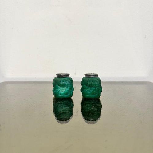Zout- en pepervaatjes (2) - Glas - Japanse kreeften, Antiek en Kunst, Curiosa en Brocante