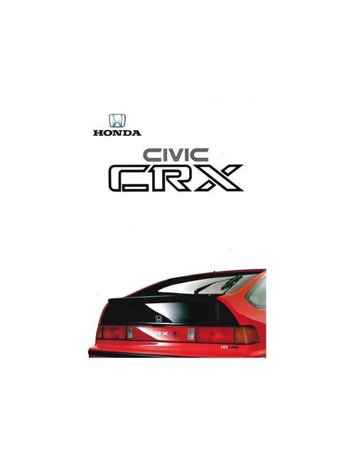 1988 HONDA CIVIC CRX BROCHURE NEDERLANDS, Livres, Autos | Brochures & Magazines