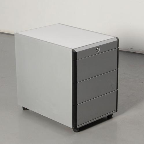 Verrijdbaar ladeblok Gispen - Aluminium - 57,50 x 42 x 60 cm, Huis en Inrichting, Kasten | Ladekasten, Gebruikt, Ophalen of Verzenden