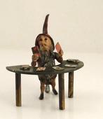 Beeldje - Old Franz Bergmann Vienna DWARF Gnome CROUPIER in, Antiek en Kunst