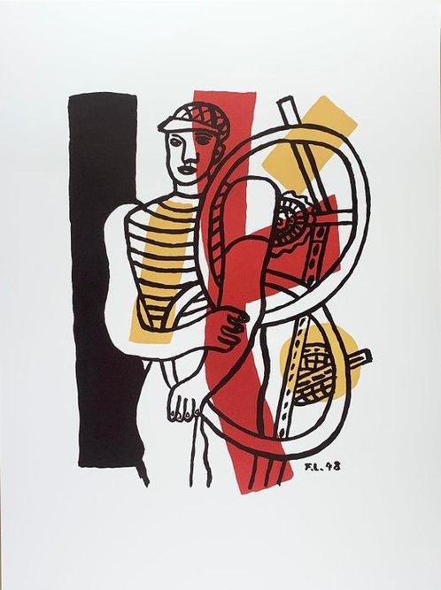 Fernand Léger (1881-1955), after - Le Cycliste (1948), Antiquités & Art, Antiquités | Autres Antiquités