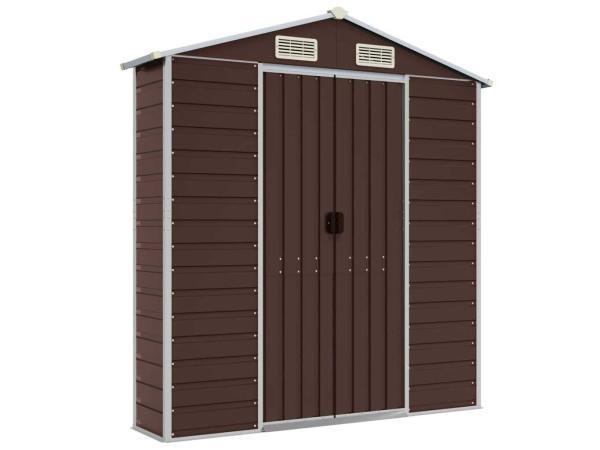 Veiling - VidaXL metalen muurkast bruin 40x191x198cm, Tuin en Terras, Bergingen en Tuinkasten