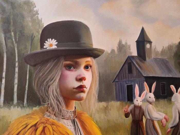 laura Muolo - La ballata delle Maschere, Antiek en Kunst, Kunst | Schilderijen | Modern