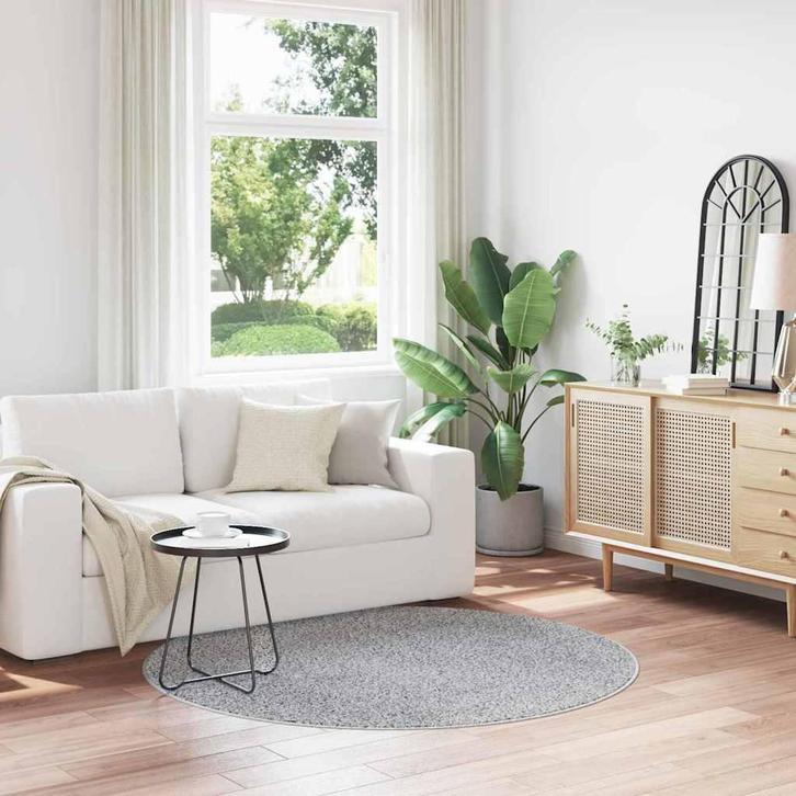 vidaXL Antislip Shaggy Tapijt Grijs 160 x 160 cm PP, Maison & Meubles, Ameublement | Tapis & Moquettes, Envoi