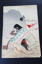 YO - Original Print with Shosos stamp - Mishima Shoso (