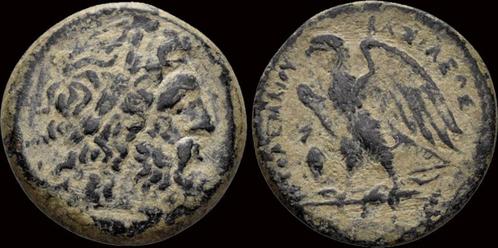283-246bc Ptolemaic Kingdom Ptolemy Ii Ae diobol eagle le..., Postzegels en Munten, Munten en Bankbiljetten | Verzamelingen, Verzenden