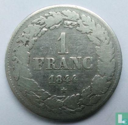 België 1 franc 1844, Postzegels en Munten, Munten | België, Losse munt, Goud, Zilver, Verzenden