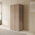 Kledingkast 80cm eiken | 2 Scharnierdeuren Garderobekast, Huis en Inrichting, Kasten | Overige, Verzenden, Nieuw
