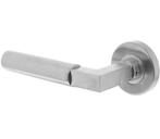 Intersteel enkele deurklink Bau-Stil links op rond rozet rvs, Nieuw, Overige materialen, Klink of Kruk