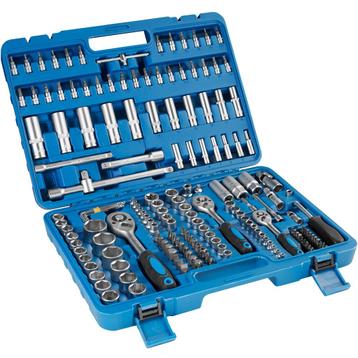 tectake Dopsleutelset 171-delig - blauw beschikbaar voor biedingen