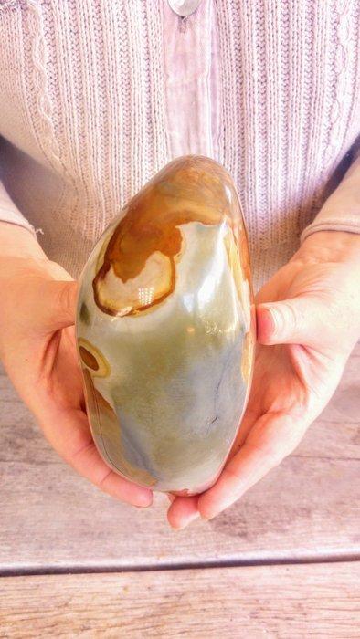 Ocean Jasper - Zeldzame Bourgondië - Violet + Groene kleuren, Verzamelen, Mineralen en Fossielen