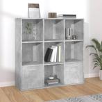 vidaXL Boekenkast 98x30x98 cm bewerkt hout betongrijs, Huis en Inrichting, Verzenden, Nieuw