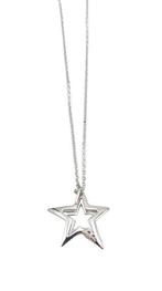 Comete - Ketting met hanger - 18 karaat Witgoud - 0.07ct., Handtassen en Accessoires, Antieke sieraden