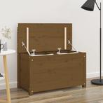 vidaXL Bankje 80x41x77 cm massief grenenhout honingbruin, Huis en Inrichting, Verzenden, Nieuw